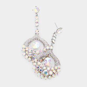🆕 Crystal Bubble Droplet Evening Earrings